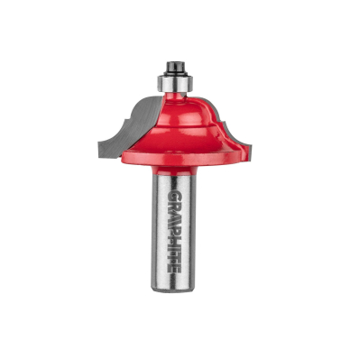 Frezavimo antgalis, paviršius apvalinamas, dekoratyvinis, HM, 41,3 x 18,3 mm, kotas 12 mm