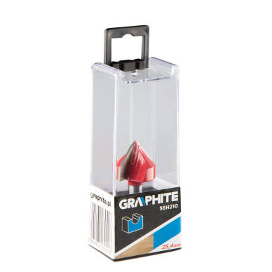 Frezavimo antgalis, V formos griovelis, HM, 25,4 x 25,4 mm, kotas 8 mm 1 Frezavimo antgalis, V formos griovelis, HM, 25,4 x 25,4 mm, kotas 8 mm 1