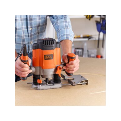 Frezeris 1200W + 6 frezos, KW1200EKA-QS, Black&Decker 2