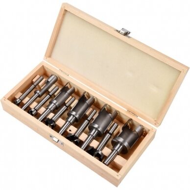 Frezų / kamštinių grąžtų rinkinys medžiui | 15-35 mm | 10 vnt. (YT-33837) Frezų / kamštinių grąžtų rinkinys medžiui | 15-35 mm | 10 vnt. (YT-33837)