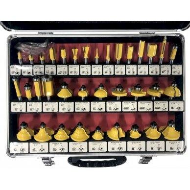 Frezų medžiui rinkinys | 35 vnt. (M22550) 1 Frezų medžiui rinkinys | 35 vnt. (M22550) 1