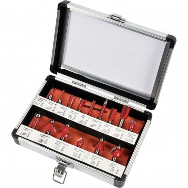 Frezų medžiui rinkinys Yato YT-68002, 8mm, 15 vnt. Frezų medžiui rinkinys Yato YT-68002, 8mm, 15 vnt.