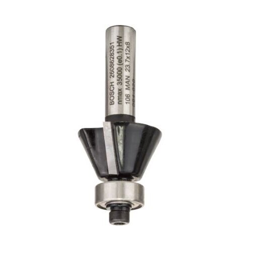 Freza briaunų nuėmimui Bosch HM, l=12 mm, 2608628351 Freza briaunų nuėmimui Bosch HM, l=12 mm, 2608628351