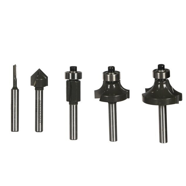 Frezų rinkinys RYOBI RAKRBS5, 6 mm, 5 vnt. 1 Frezų rinkinys RYOBI RAKRBS5, 6 mm, 5 vnt. 1