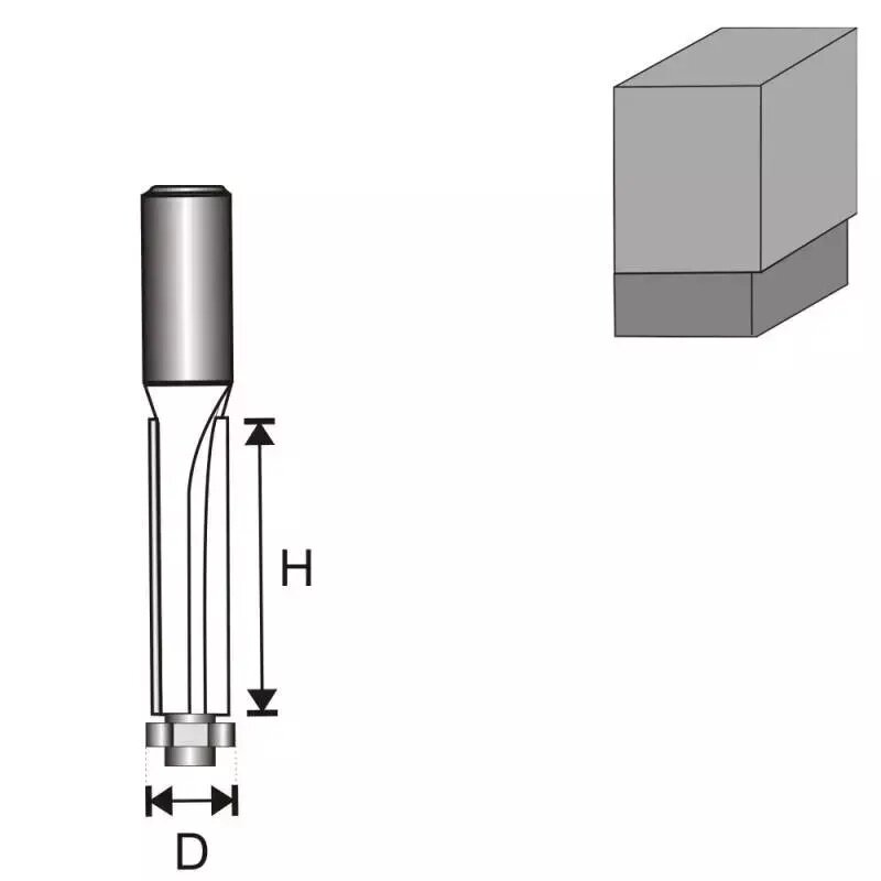 Freza medžiui Dedra 07F091B, 8 D 13 H 50 mm 1 Freza medžiui Dedra 07F091B, 8 D 13 H 50 mm 1