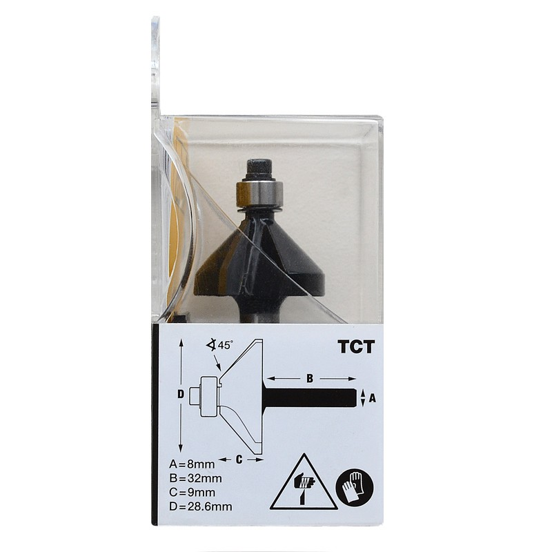 Freza TCT, nuožulni 45, 28,6 x 9 mm 2 Freza TCT, nuožulni 45, 28,6 x 9 mm 2