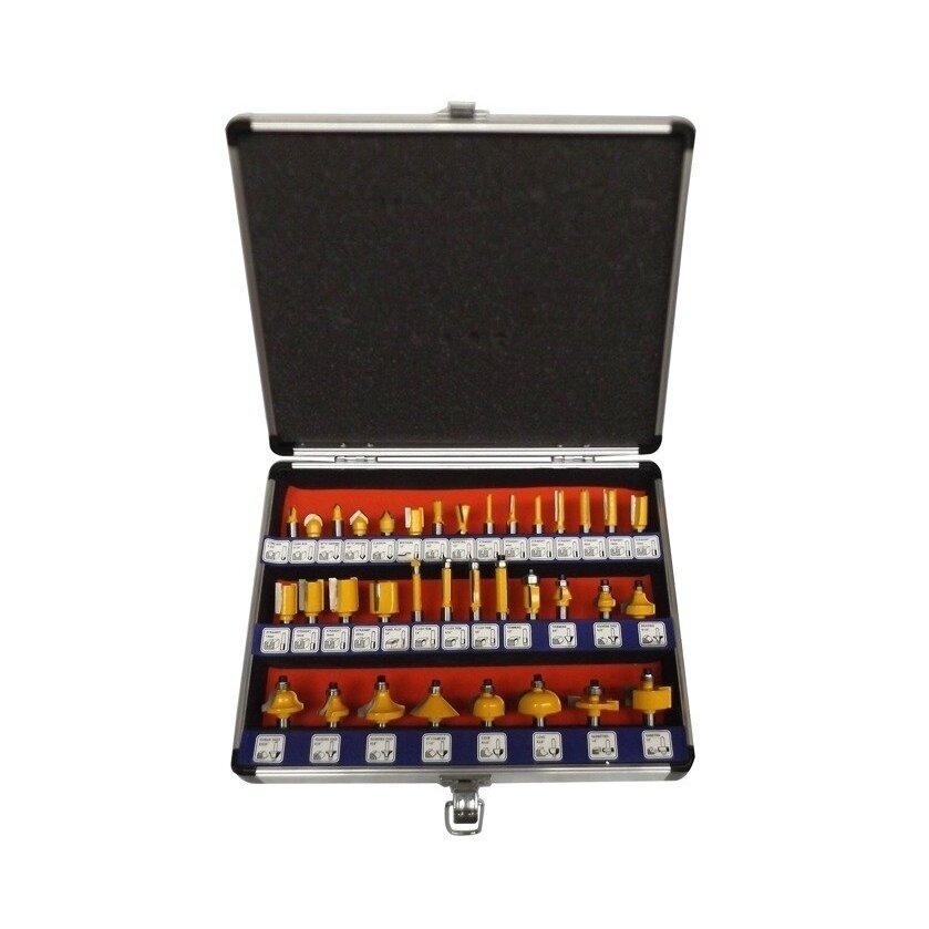 Frezų medžiui rinkinys 8mm, 35 vnt. 2 Frezų medžiui rinkinys 8mm, 35 vnt. 2