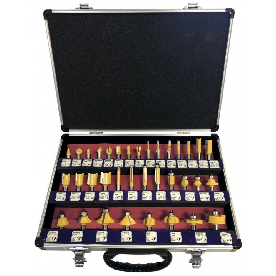 Frezų medžiui rinkinys | 35 vnt. (SK1635-B)