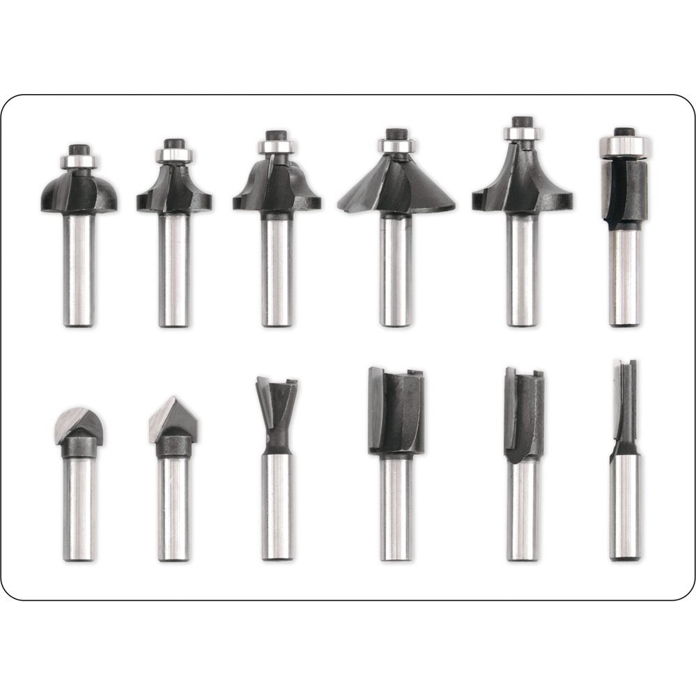 Frezų medžiui rinkinys Vorel 12 vnt., 8 mm 2 Frezų medžiui rinkinys Vorel 12 vnt., 8 mm 2