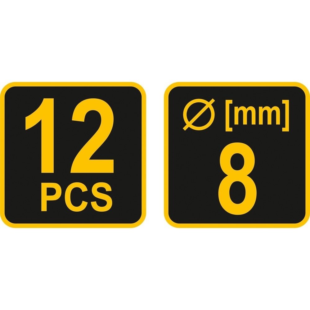 Frezų medžiui rinkinys Vorel 12 vnt., 8 mm 3 Frezų medžiui rinkinys Vorel 12 vnt., 8 mm 3