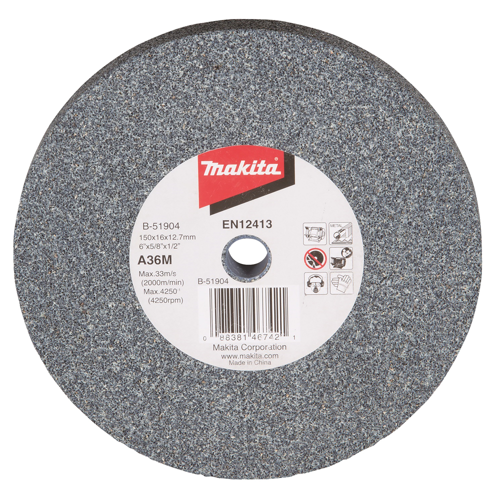 Galandimo diskas Makita B-51904, 150x16x12,7mm A36M Galandimo diskas Makita B-51904, 150x16x12,7mm A36M