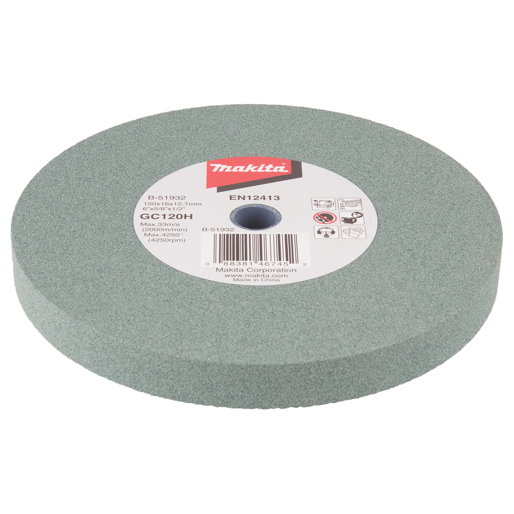 Galandimo diskas Makita B-51932, 150x16x12,7mm GC120 (Cu,Ni,Ms,Zn) 1 Galandimo diskas Makita B-51932, 150x16x12,7mm GC120 (Cu,Ni,Ms,Zn) 1