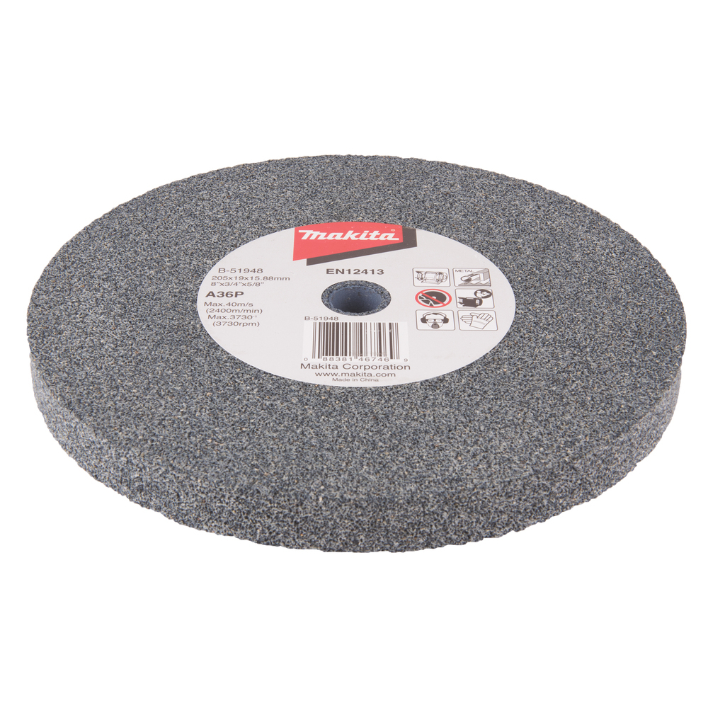 Galandimo diskas Makita B-51948, 205x19x15,88mm A36P 1 Galandimo diskas Makita B-51948, 205x19x15,88mm A36P 1