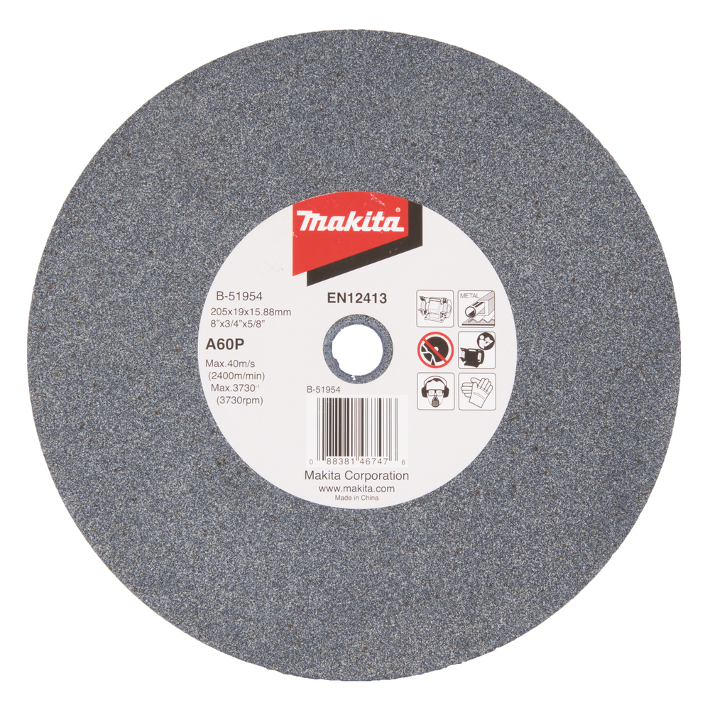 Galandimo diskas Makita B-51954, 205x19x15,88mm A60P Galandimo diskas Makita B-51954, 205x19x15,88mm A60P