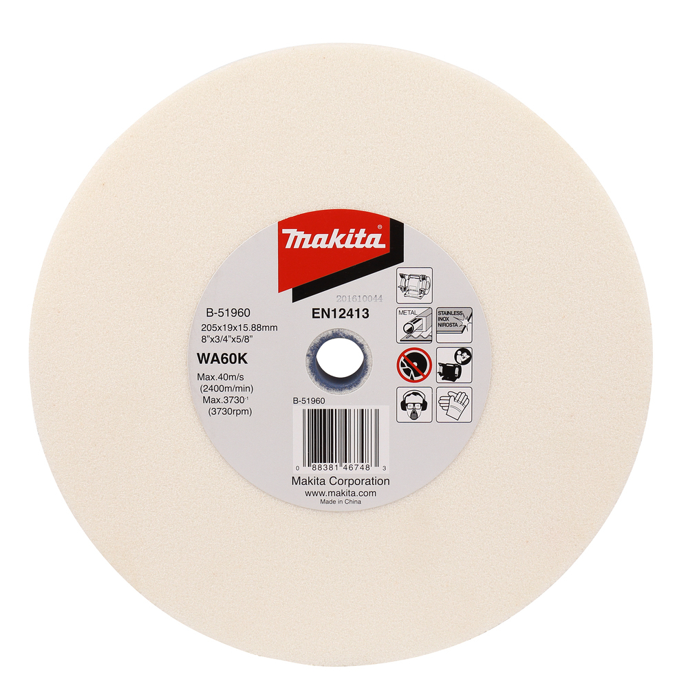 Galandimo diskas Makita B-51960, 205x19x15,88mm Galandimo diskas Makita B-51960, 205x19x15,88mm