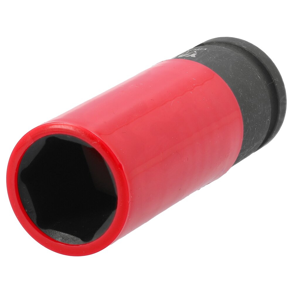 Galvutė smūginė ilga plonasienė | su plastikine apsauga | 12,7 mm (1/2") | 21 mm (YT-10587) Galvutė smūginė ilga plonasienė | su plastikine apsauga | 12,7 mm (1/2") | 21 mm (YT-10587)