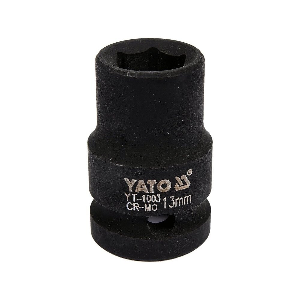 Galvutė smūginė šešiakampė | 12,5 mm (1/2") | 13 mm (YT-1003) Galvutė smūginė šešiakampė | 12,5 mm (1/2") | 13 mm (YT-1003)