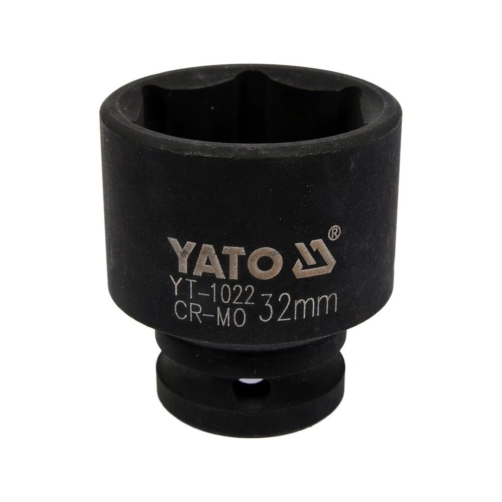 Galvutė smūginė šešiakampė | 12,5 mm (1/2") | 32 mm (YT-1022) Galvutė smūginė šešiakampė | 12,5 mm (1/2") | 32 mm (YT-1022)