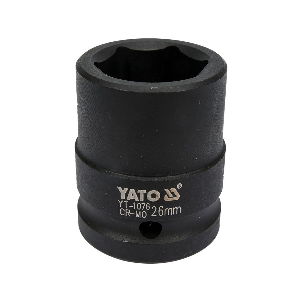 Galvutė smūginė šešiakampė | 20 mm (3/4") | 26 mm (YT-1076) Galvutė smūginė šešiakampė | 20 mm (3/4") | 26 mm (YT-1076)