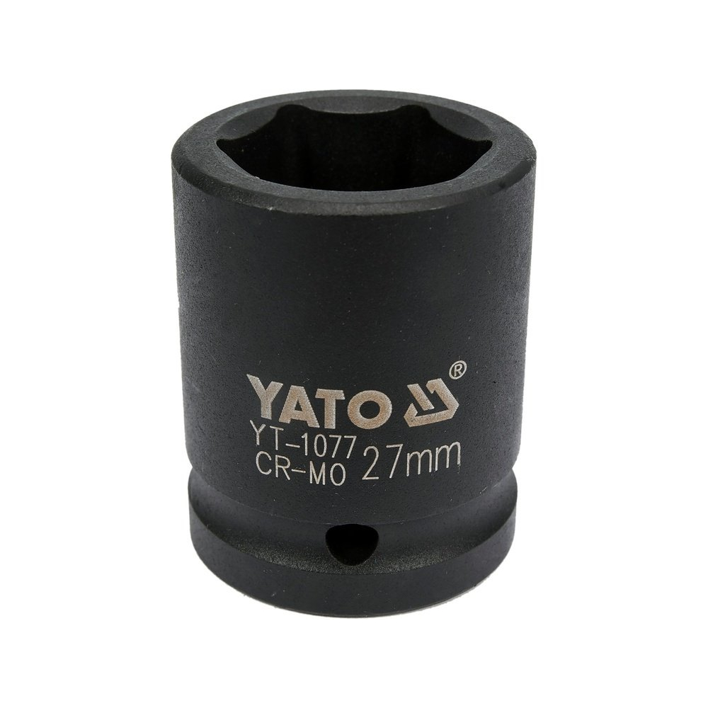 Galvutė smūginė šešiakampė | 20 mm (3/4") | 27 mm (YT-1077) Galvutė smūginė šešiakampė | 20 mm (3/4") | 27 mm (YT-1077)