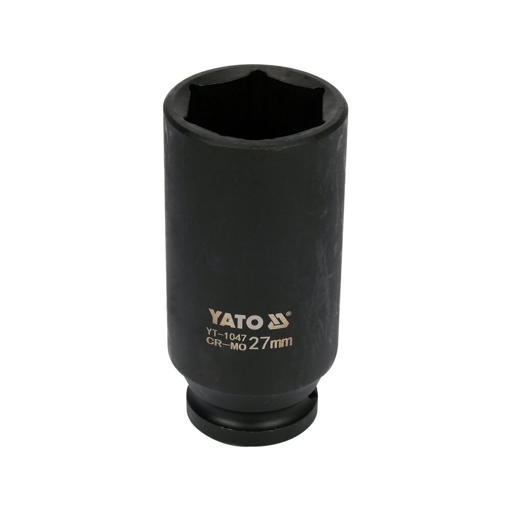 Galvutė smūginė šešiakampė ilga | 12,5 mm (1/2") | 27 mm (YT-1047) Galvutė smūginė šešiakampė ilga | 12,5 mm (1/2") | 27 mm (YT-1047)