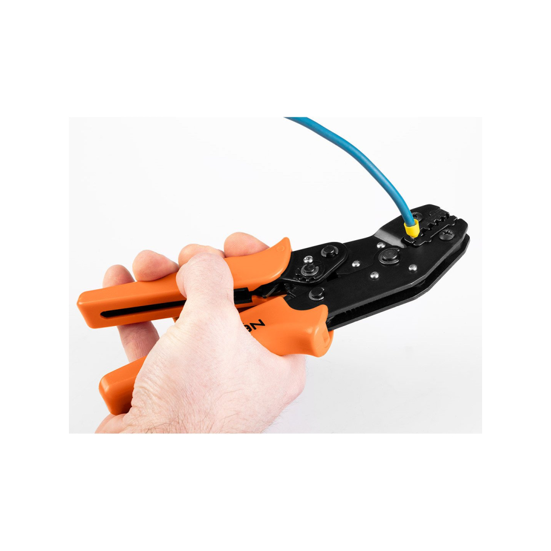 Galinių įvorių užspaudimo replės 0,25-6 mm2 3 Galinių įvorių užspaudimo replės 0,25-6 mm2 3