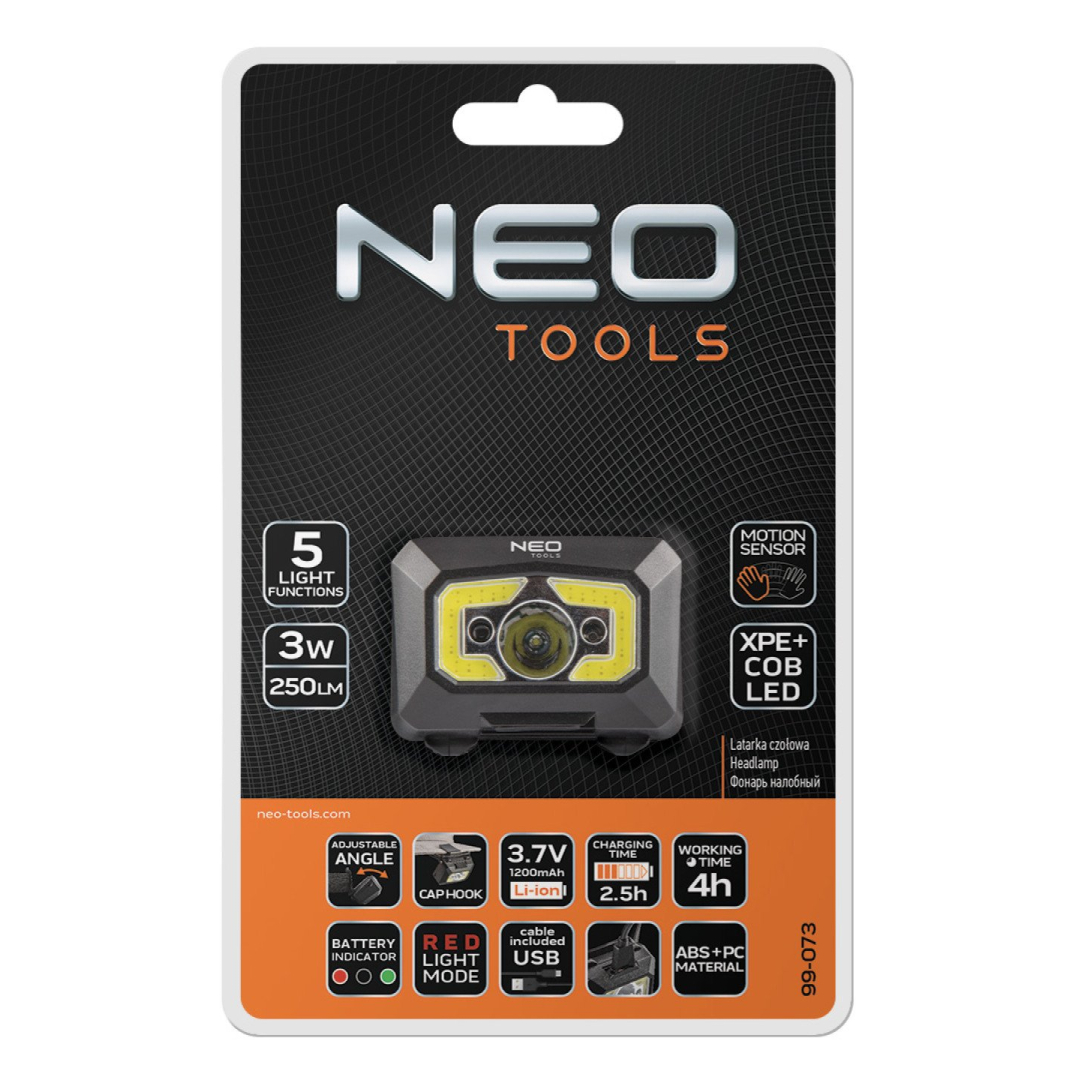 Galvos žibintas, įkraunamas per USB 250 lm COB LED + judesio jutiklis 1 Galvos žibintas, įkraunamas per USB 250 lm COB LED + judesio jutiklis 1