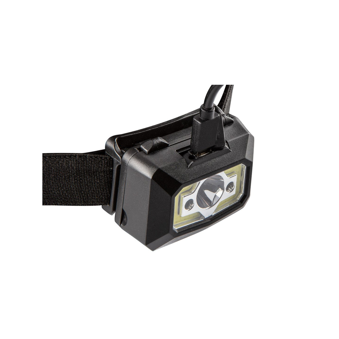 Galvos žibintas, įkraunamas per USB 250 lm COB LED + judesio jutiklis 5