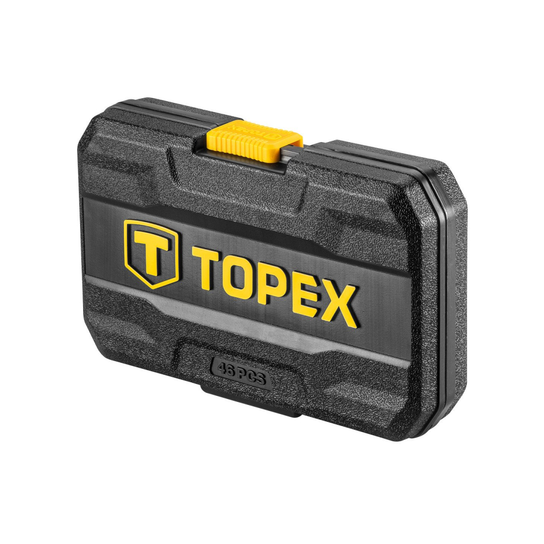 Galvučių ir raktų komplektas 1/4" CV, 46 vnt. 5