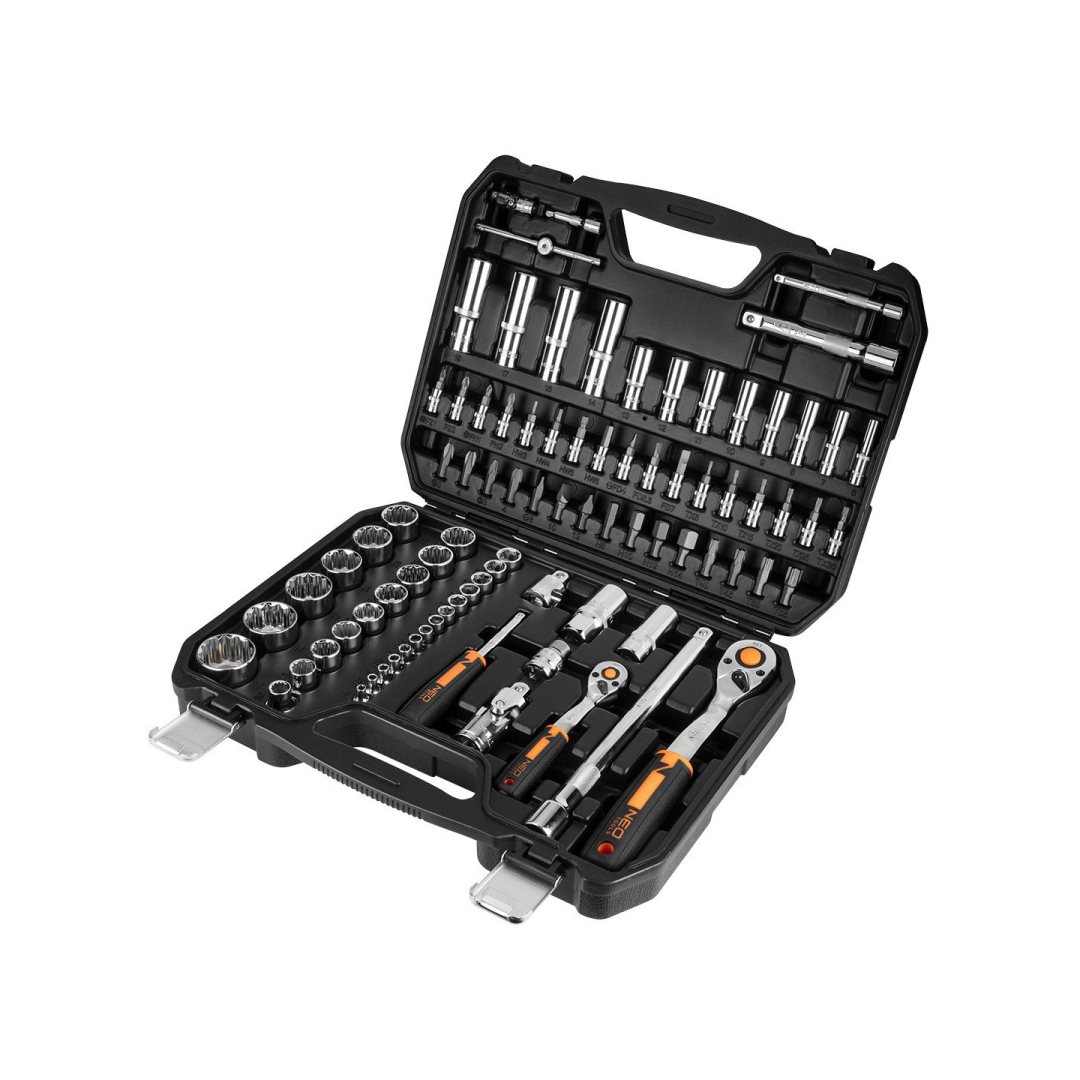 Galvučių rinkinys 1/2&quot; ir 1/4&quot;   86 dalys 2