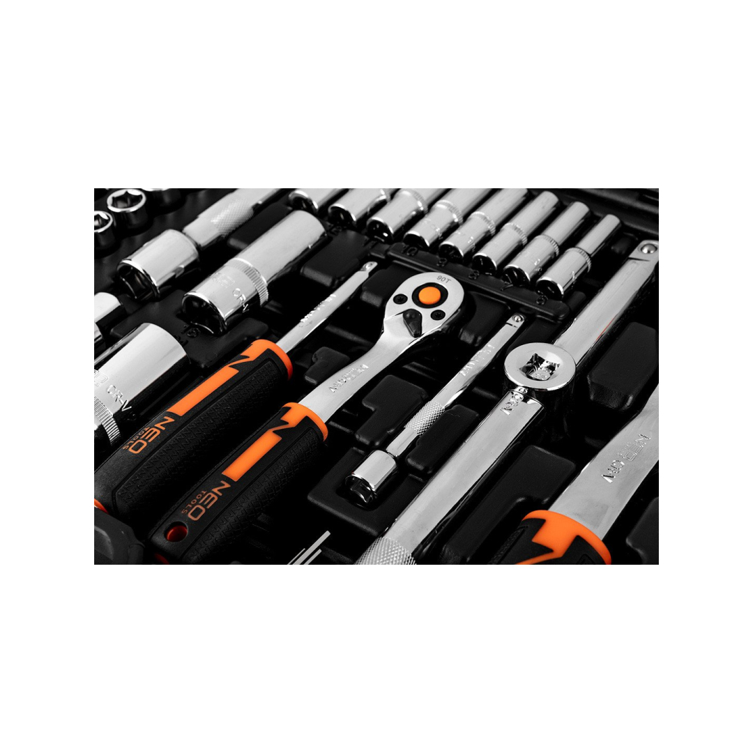 Galvučių rinkinys 1/4", 1/2", 110 vnt. 6 Galvučių rinkinys 1/4", 1/2", 110 vnt. 6