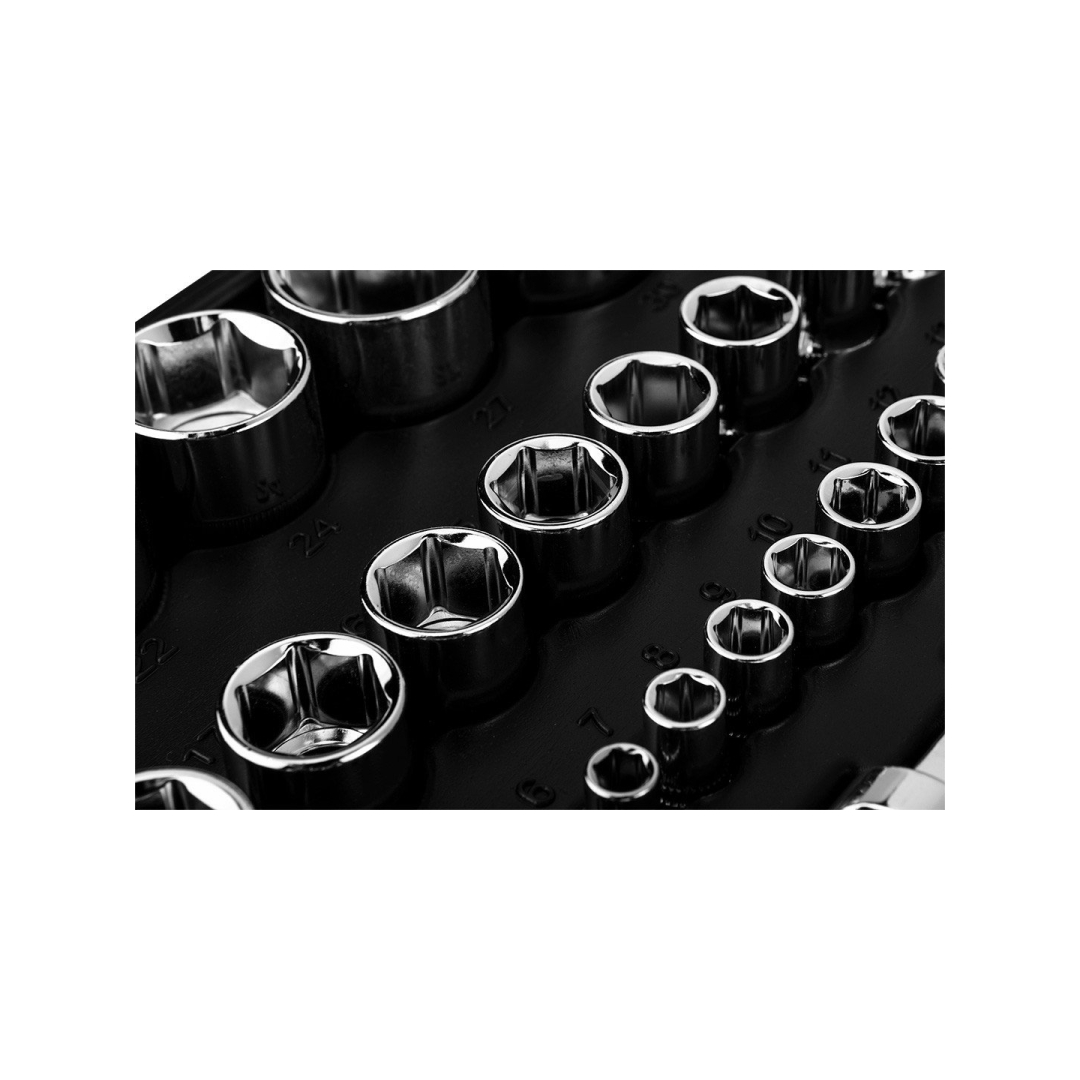 Galvučių rinkinys 1/4", 1/2", 110 vnt. 7