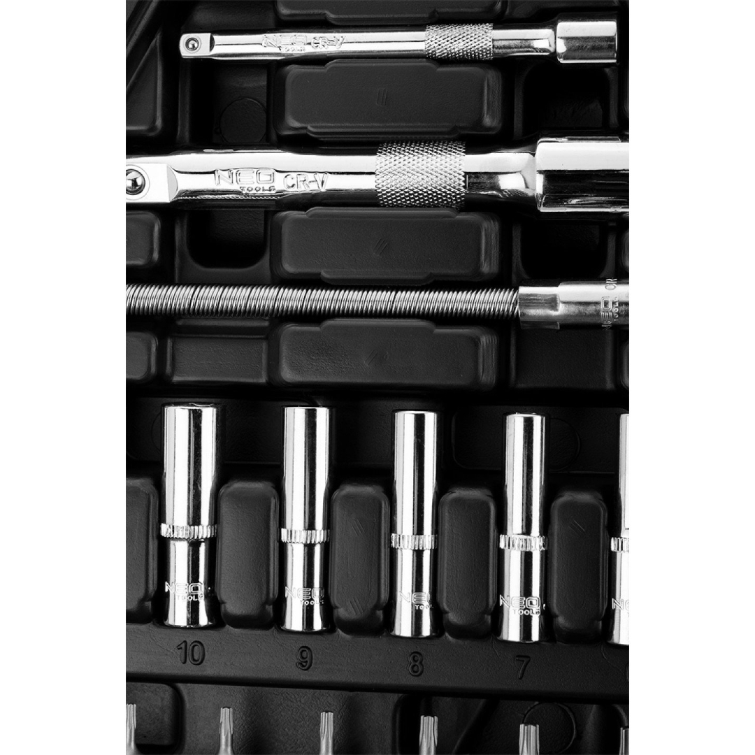 Galvučių rinkinys 1/4", 1/2", 94 vnt. 6 Galvučių rinkinys 1/4", 1/2", 94 vnt. 6