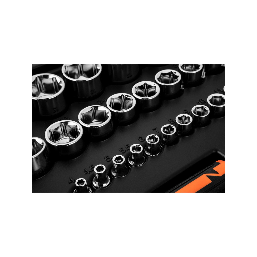 Galvučių rinkinys 1/4", 1/2", 94 vnt. 7