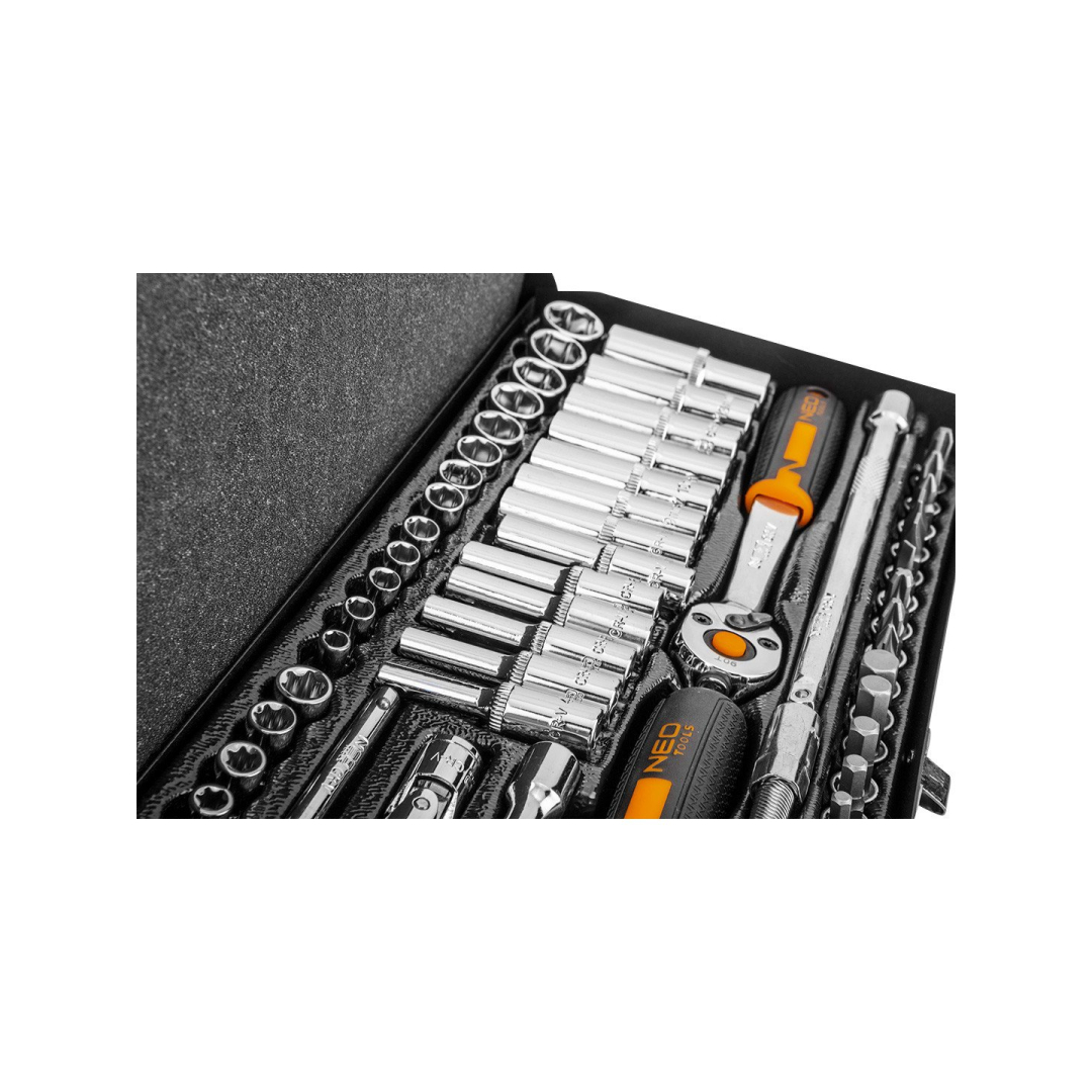 Galvučių rinkinys 1/4", 63 vnt. 6 Galvučių rinkinys 1/4", 63 vnt. 6