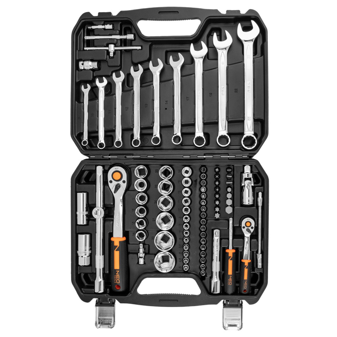 Galvučių rinkinys 82 vnt. rinkinys, 1/2", 1/4" , ECO 2 Galvučių rinkinys 82 vnt. rinkinys, 1/2", 1/4" , ECO 2