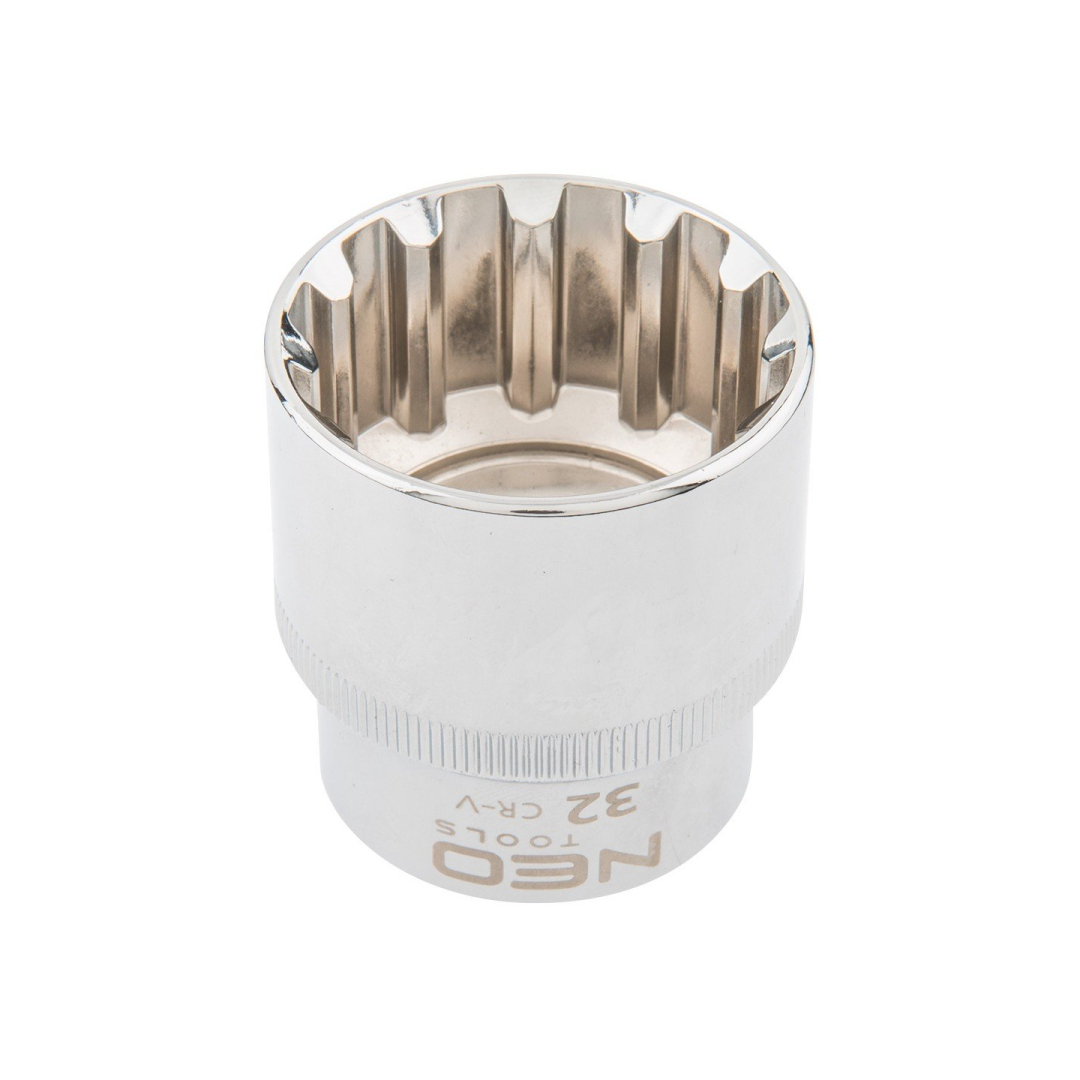 Galvutė dvylikakampė 1/2", 32mm, Galvutė dvylikakampė 1/2", 32mm,