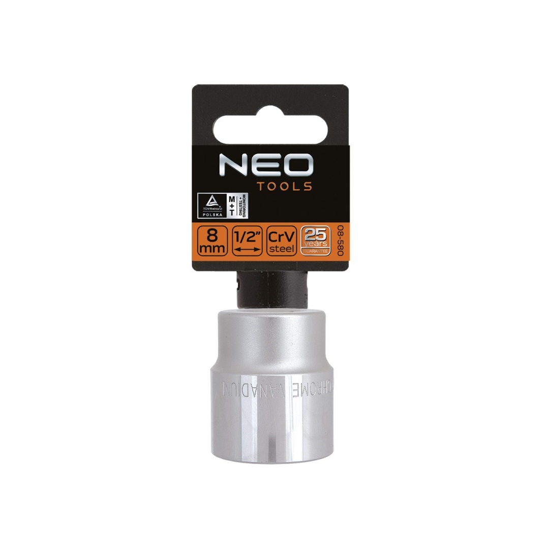 Galvutė dvylikakampė 1/2", 8mm, 1