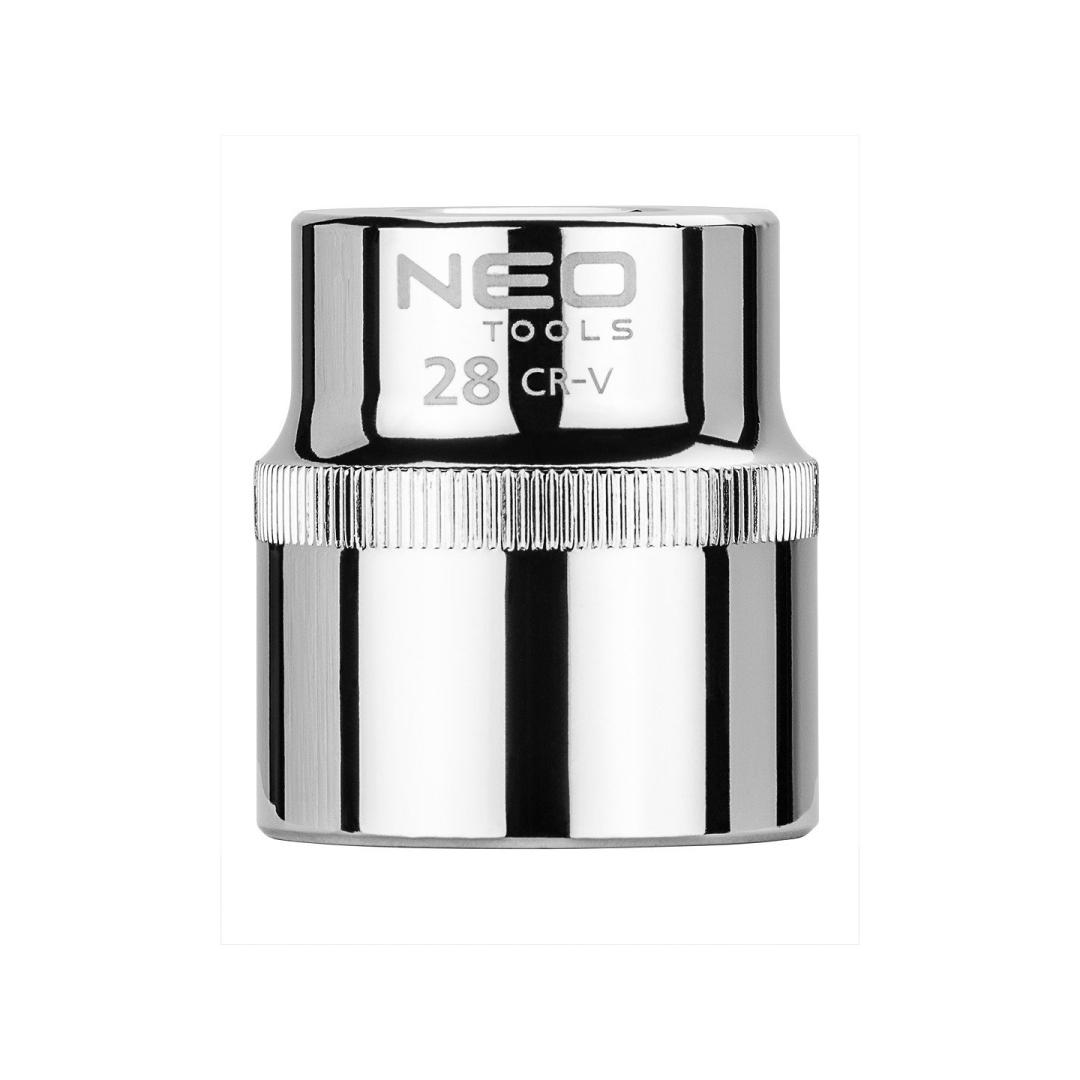 Galvutė šešiakampė 1/2", 28mm, Galvutė šešiakampė 1/2", 28mm,