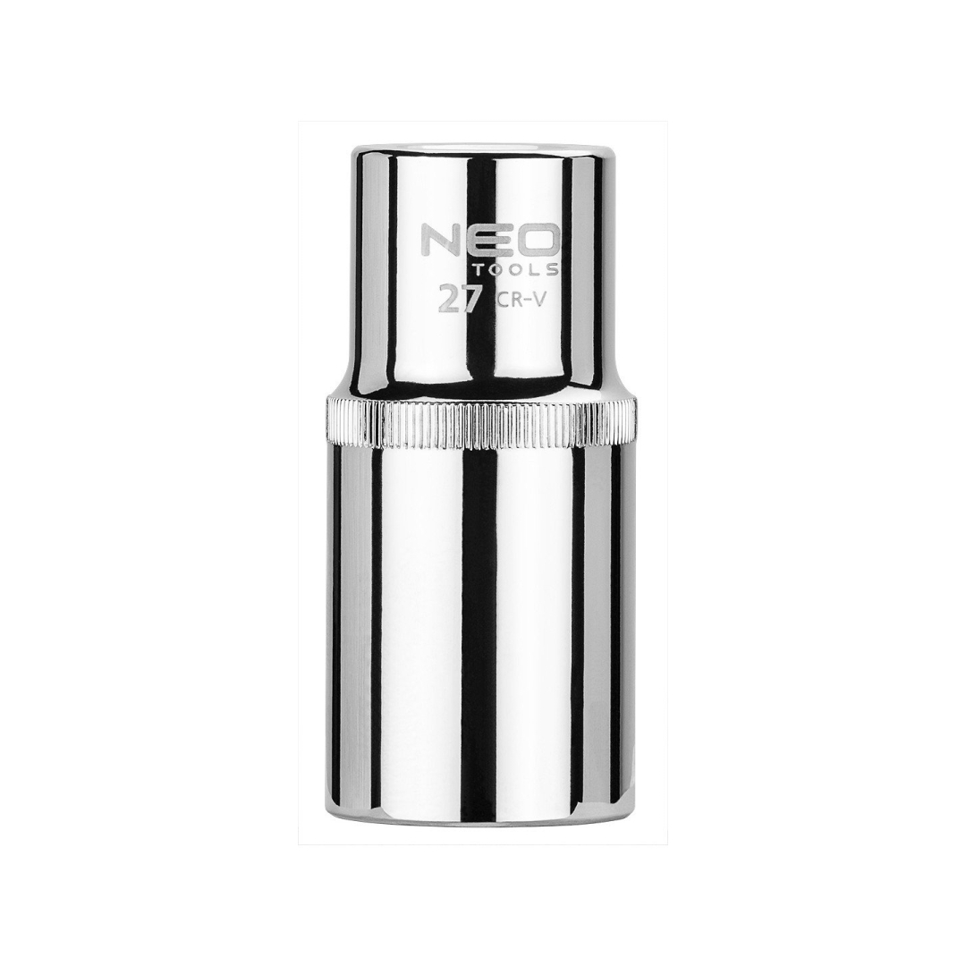 Galvutė šešiakampė ilga 1/2" 27mm, Galvutė šešiakampė ilga 1/2" 27mm,