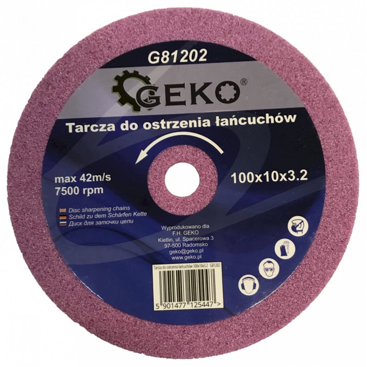 Galandinimo diskas grandinėms | Ø 100 x 10 x 3,2 mm (H81202) Galandinimo diskas grandinėms | Ø 100 x 10 x 3,2 mm (H81202)