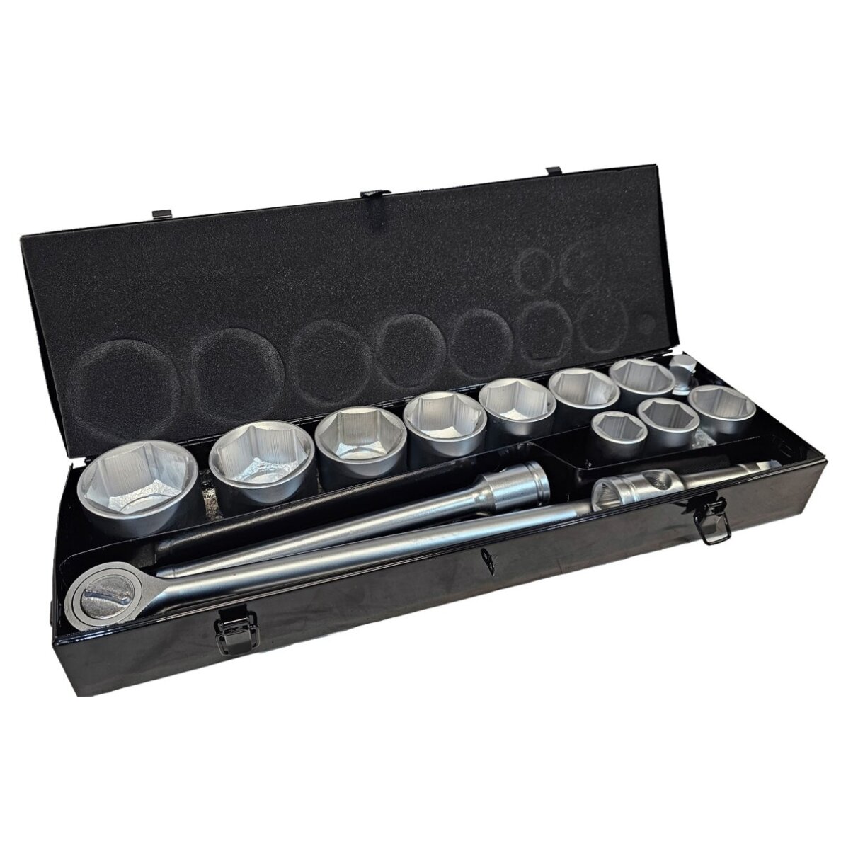 Galvučių ir rakto komplektas 6 kampės | 25 mm (1") | 36 - 80 mm | 15 vnt. (SS1501) Galvučių ir rakto komplektas 6 kampės | 25 mm (1") | 36 - 80 mm | 15 vnt. (SS1501)