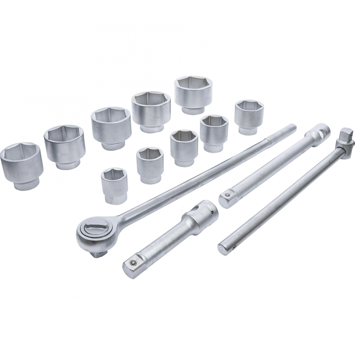 Galvučių ir rakto komplektas BGS-technic, 25 mm (1"), 36-80 mm, 15 vnt. 1 Galvučių ir rakto komplektas BGS-technic, 25 mm (1"), 36-80 mm, 15 vnt. 1