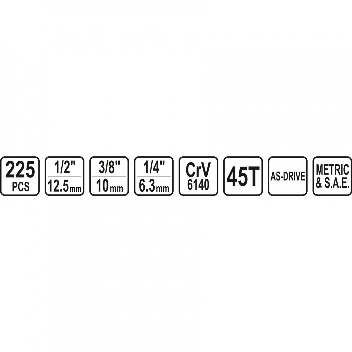 Galvučių, replių, raktų ir kitų įrankių XXL komplektas Sthor 225 vnt. 4