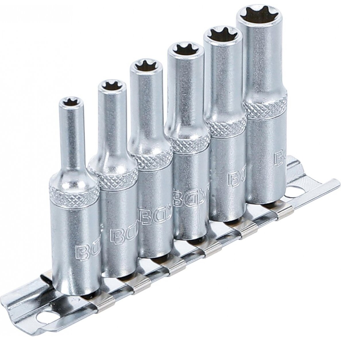 Galvučių rinkinys E-Tipas | ilgos | 6.3 mm (1/4") | E4 - E10 | 6 vnt. (6403) Galvučių rinkinys E-Tipas | ilgos | 6.3 mm (1/4") | E4 - E10 | 6 vnt. (6403)