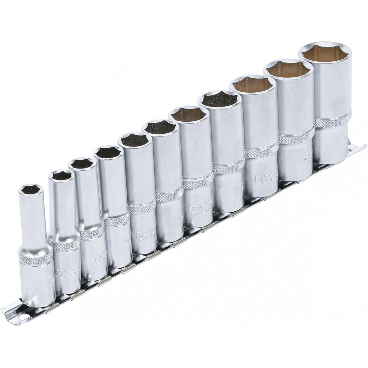 Galvučių rinkinys, šešiakampės, ilgos | 10 mm (3/8") | Coliniai dydžiai | 11 vnt. (2756) Galvučių rinkinys, šešiakampės, ilgos | 10 mm (3/8") | Coliniai dydžiai | 11 vnt. (2756)