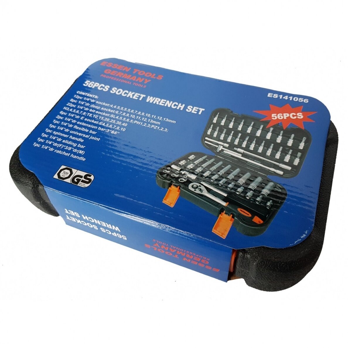 Galvučių su terkšle rinkinys | 6.3 mm (1/4") | 56 vnt. 2 Galvučių su terkšle rinkinys | 6.3 mm (1/4") | 56 vnt. 2