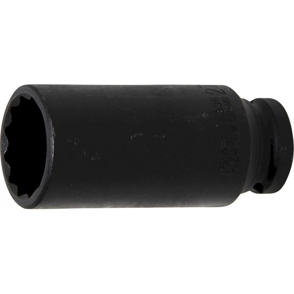 Galvutė ilga smūginė plonasienė 12 kampų | 12,5 mm (1/2") | 27 mm (5336) Galvutė ilga smūginė plonasienė 12 kampų | 12,5 mm (1/2") | 27 mm (5336)