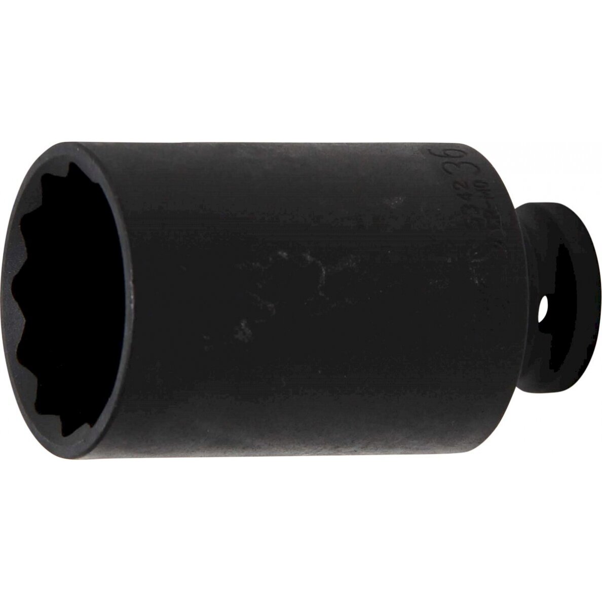 Galvutė ilga smūginė plonasienė 12 kampų | 12,5 mm (1/2") | 36 mm (5342) Galvutė ilga smūginė plonasienė 12 kampų | 12,5 mm (1/2") | 36 mm (5342)