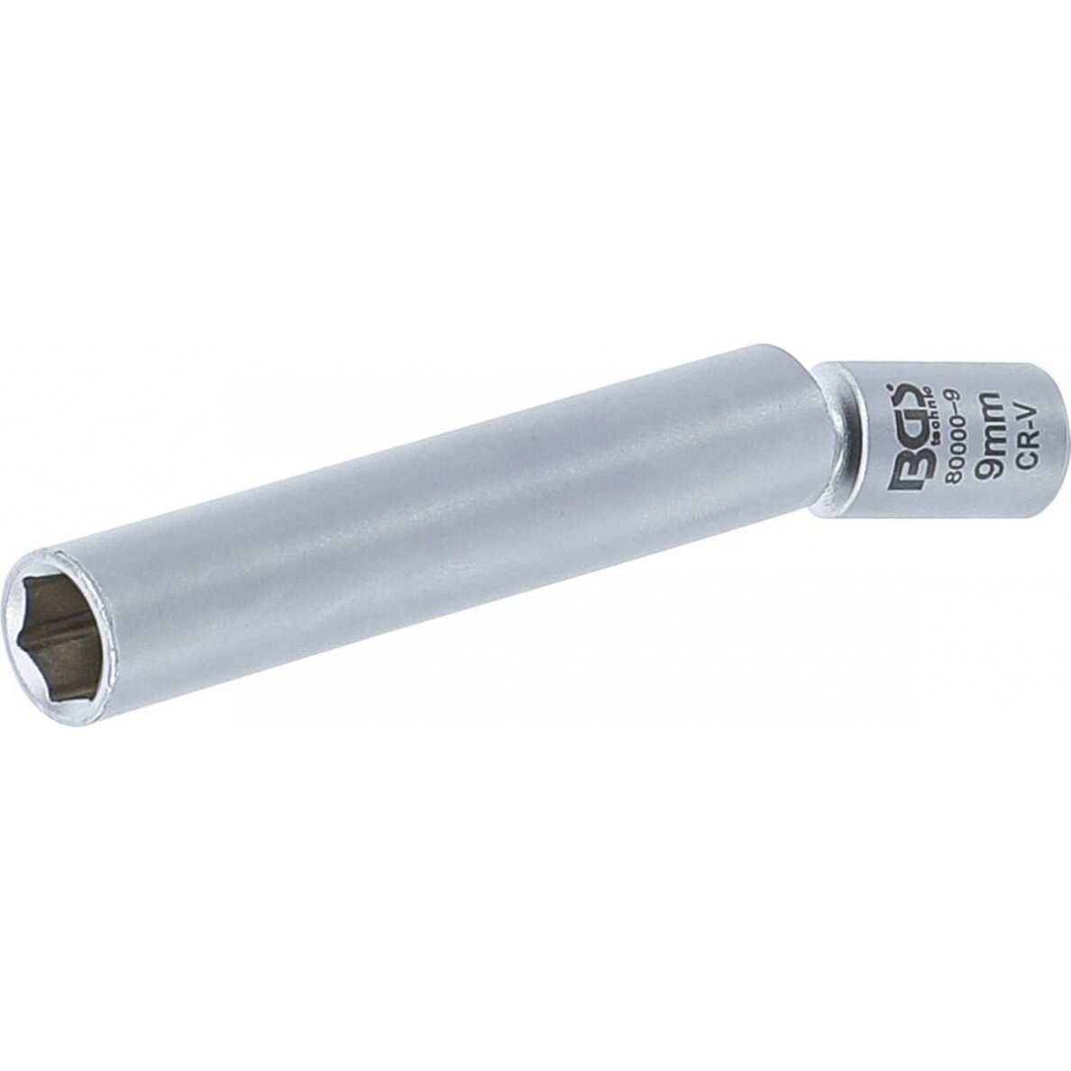 Galvutė kaitinimo ir uždegimo žvakėms | šarnyrinė | 6.3 mm (1/4") | 9 mm (80000-9) Galvutė kaitinimo ir uždegimo žvakėms | šarnyrinė | 6.3 mm (1/4") | 9 mm (80000-9)